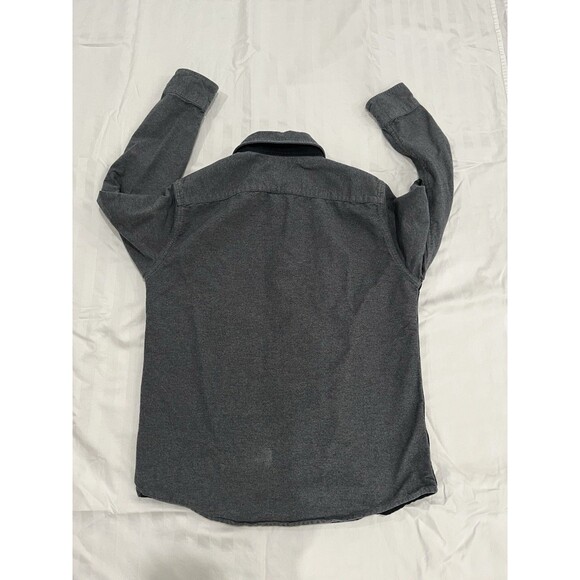 LL Bean Men’s Signature Chamois Button Down Shirt Size Medium Slim Black Gray - Picture 7 of 9